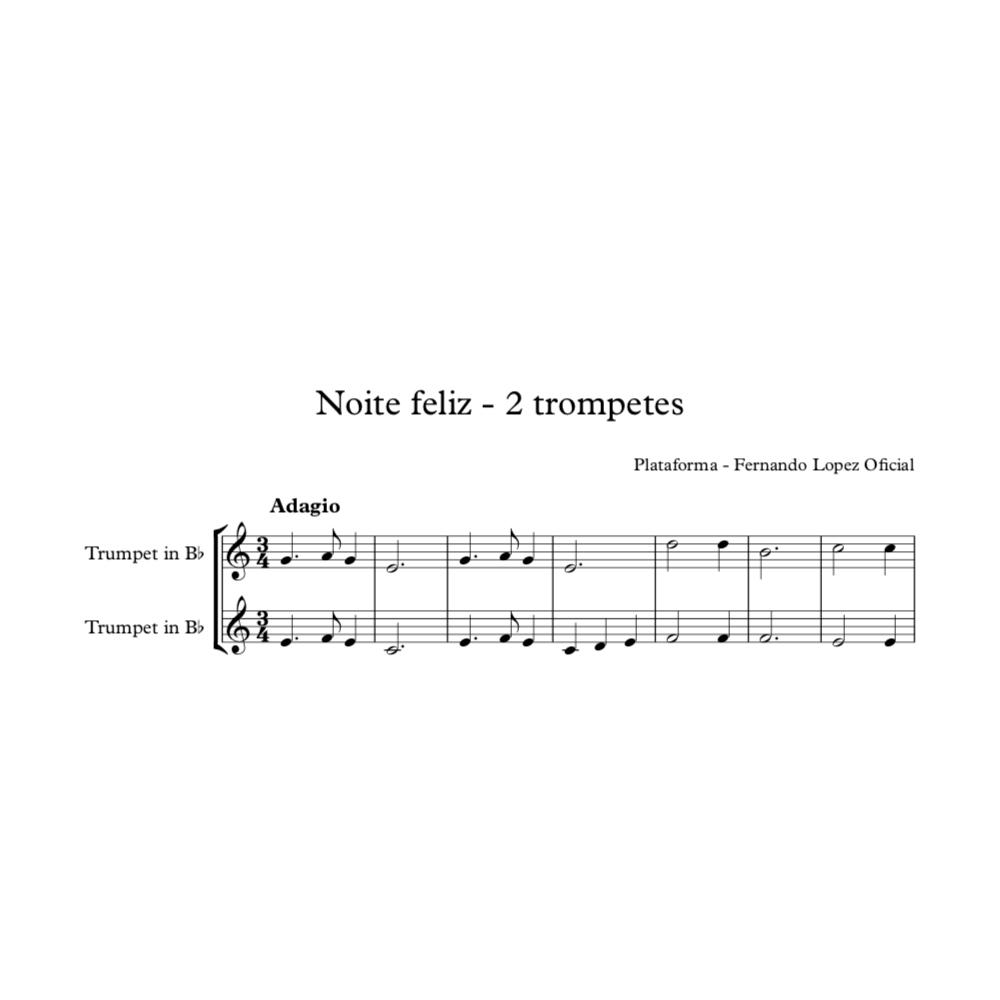 Partitura NOITE FELIZ (2 trompetes)